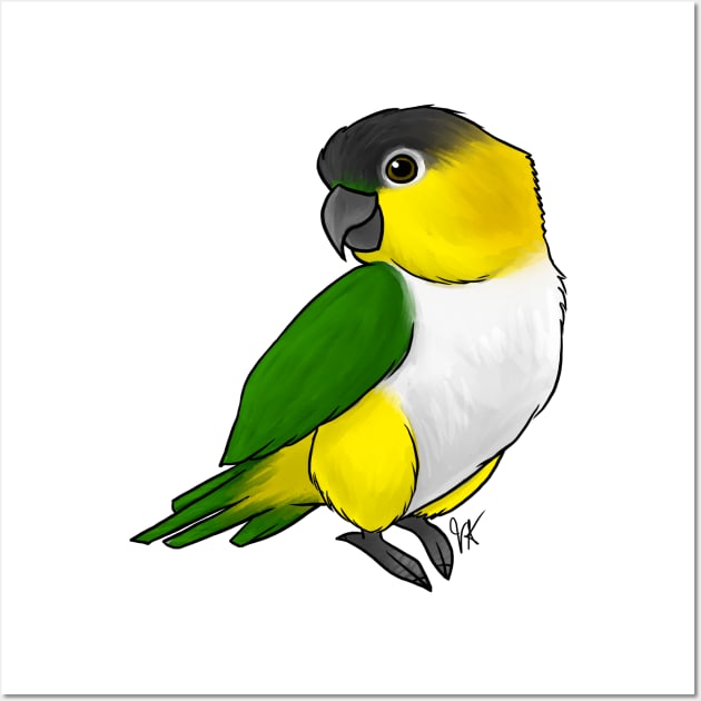 Bird - Caique - Black-Headded Parrot Wall Art by Jen's Dogs Custom Gifts and Designs